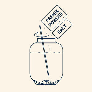 Add Premix Powder & Salt