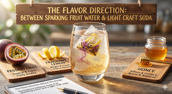 How to Make a Fresh, Balanced Passion Fruit Sparkling Water at Home