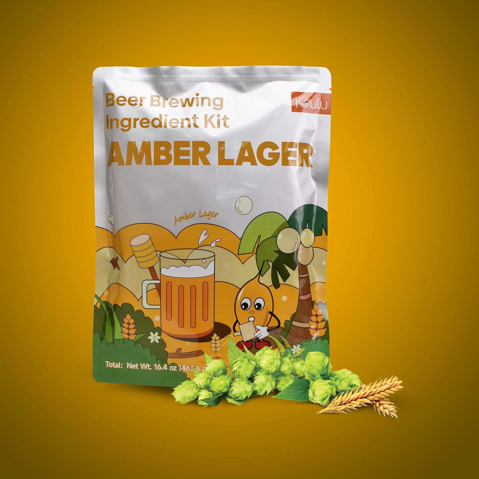 Kit de ingredientes para elaborar cerveza Amber Lager
