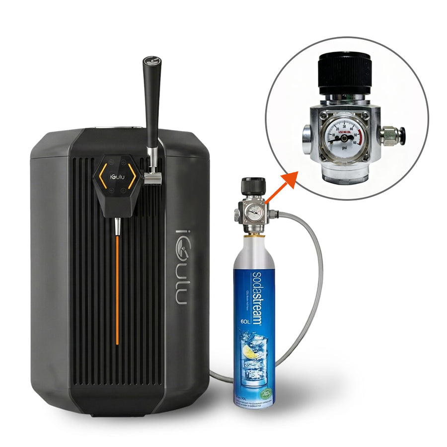 iGulu Single-Head CO₂ Adapter — Precise Pressure Control