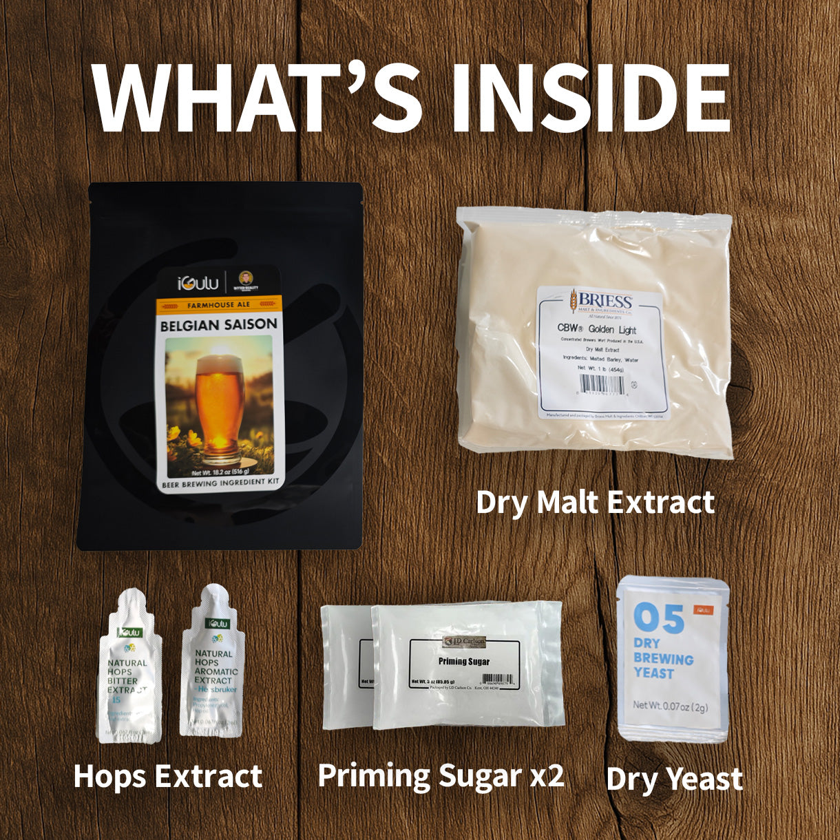 iGulu Belgian Saison Brewing Ingredient Kit