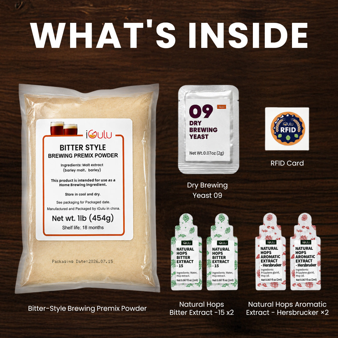 iGulu British Pub Bitter Beer Brewing Ingredient Kit