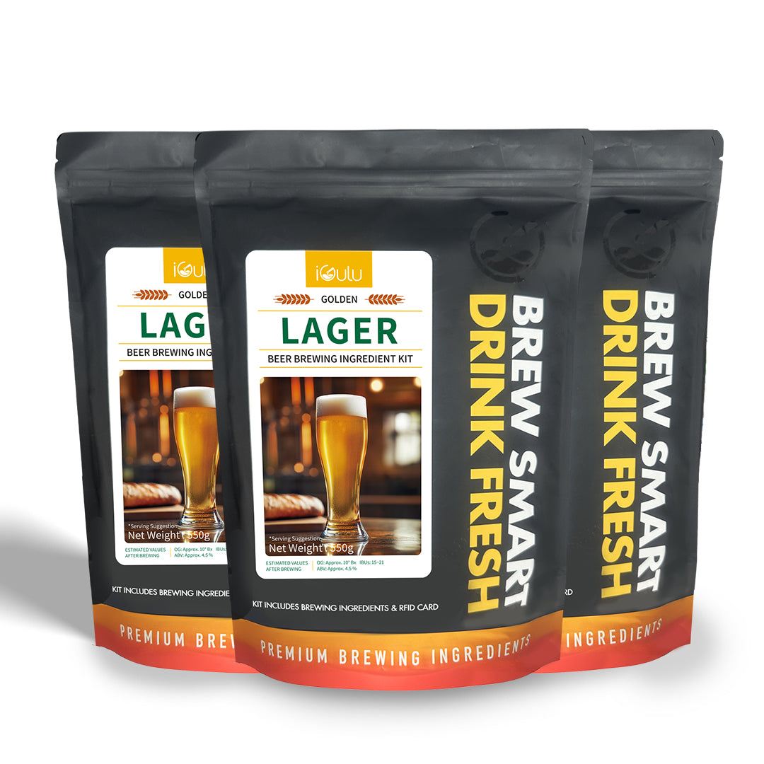 iGulu Golden Lager Beer Brewing Ingredient Kit