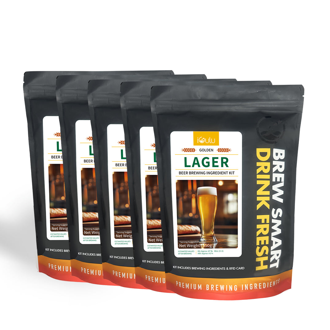 iGulu Golden Lager Beer Brewing Ingredient Kit