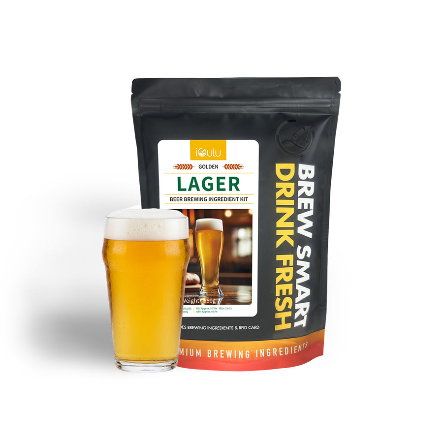 iGulu Golden Lager Beer Brewing Ingredient Kit