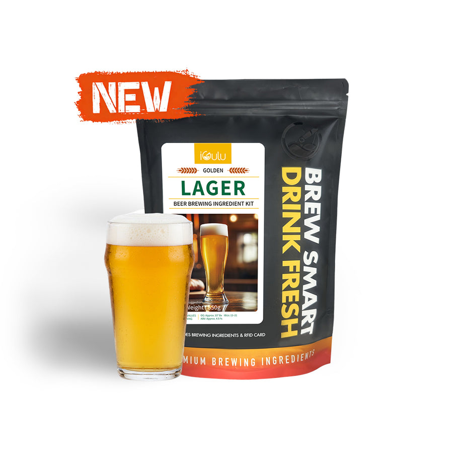iGulu Golden Lager Beer Brewing Ingredient Kit