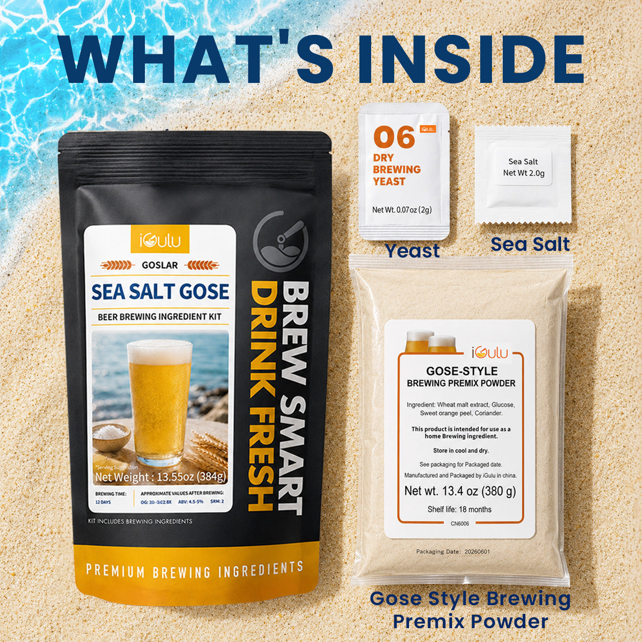 iGulu Goslar Sea Salt Gose Beer Ingredient Kit