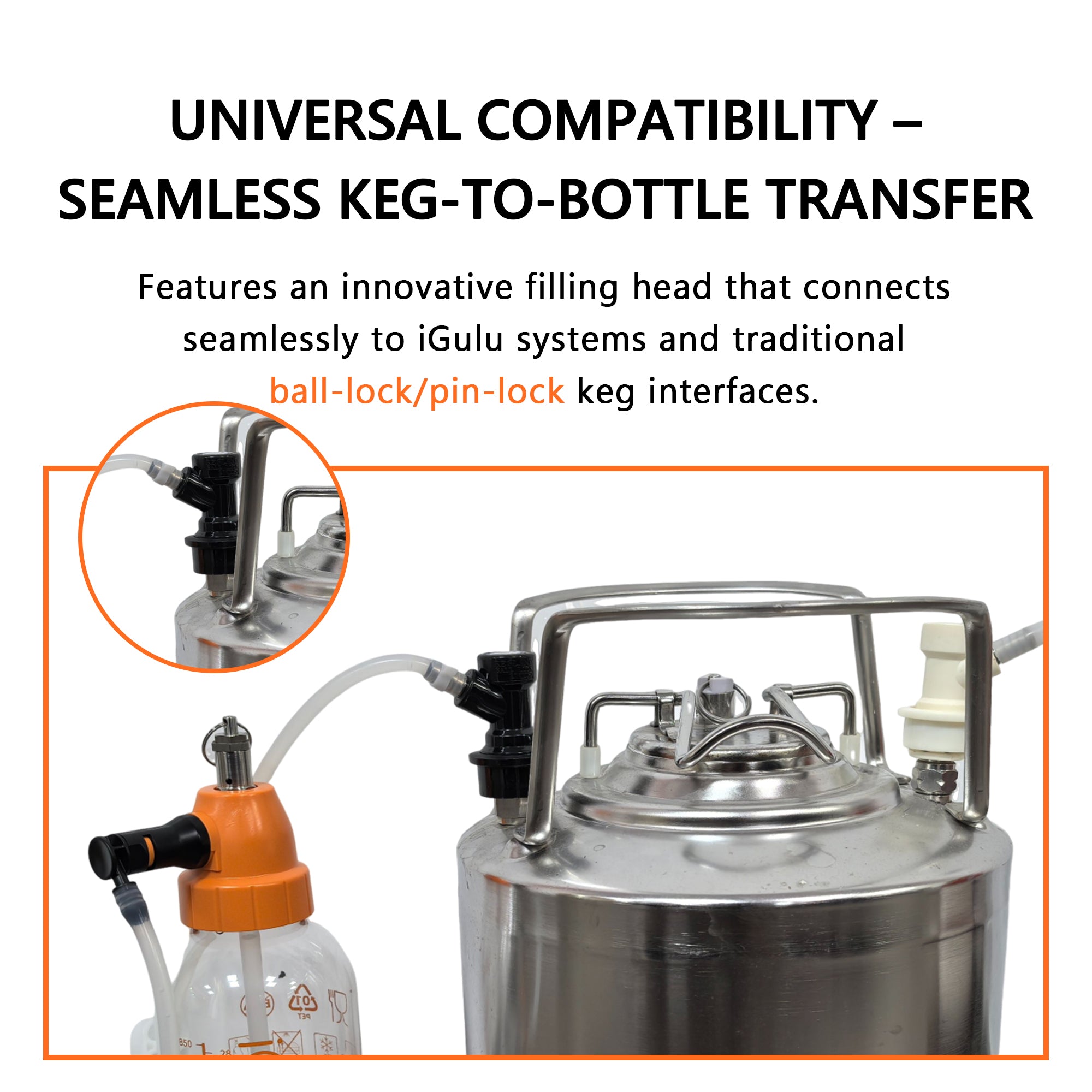 iGulu Home Brew Pressure Bottle Set of 2