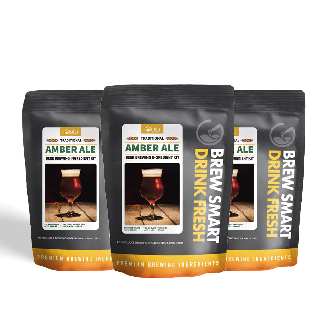 Kit d'ingrédients pour le brassage de la bière ambrée traditionnelle iGulu