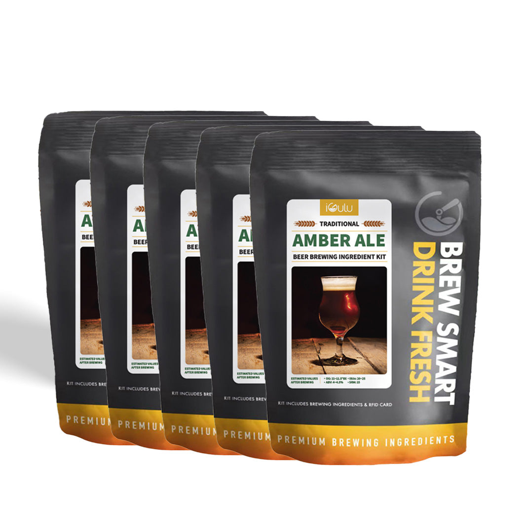 Kit d'ingrédients pour le brassage de la bière ambrée traditionnelle iGulu