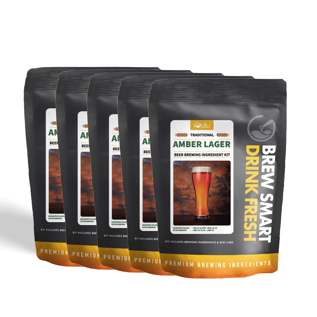 iGulu Amber Lager Beer Brewing Ingredient Kit