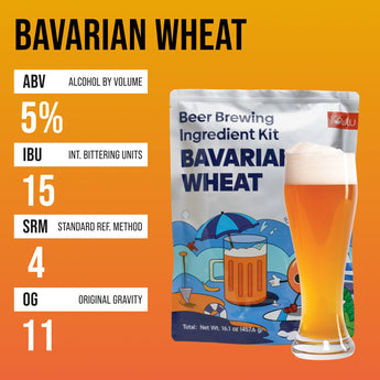 iGulu-Bavarian Wheat Hefeweizen Beer Brewing Ingredient Kit