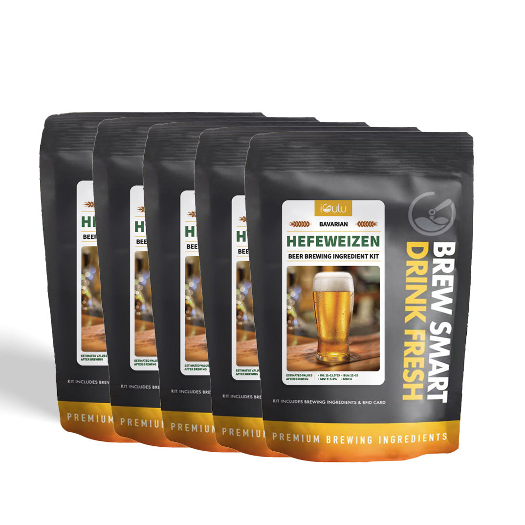 iGulu Bavarian Hefeweizen Beer Brewing Ingredient Kit