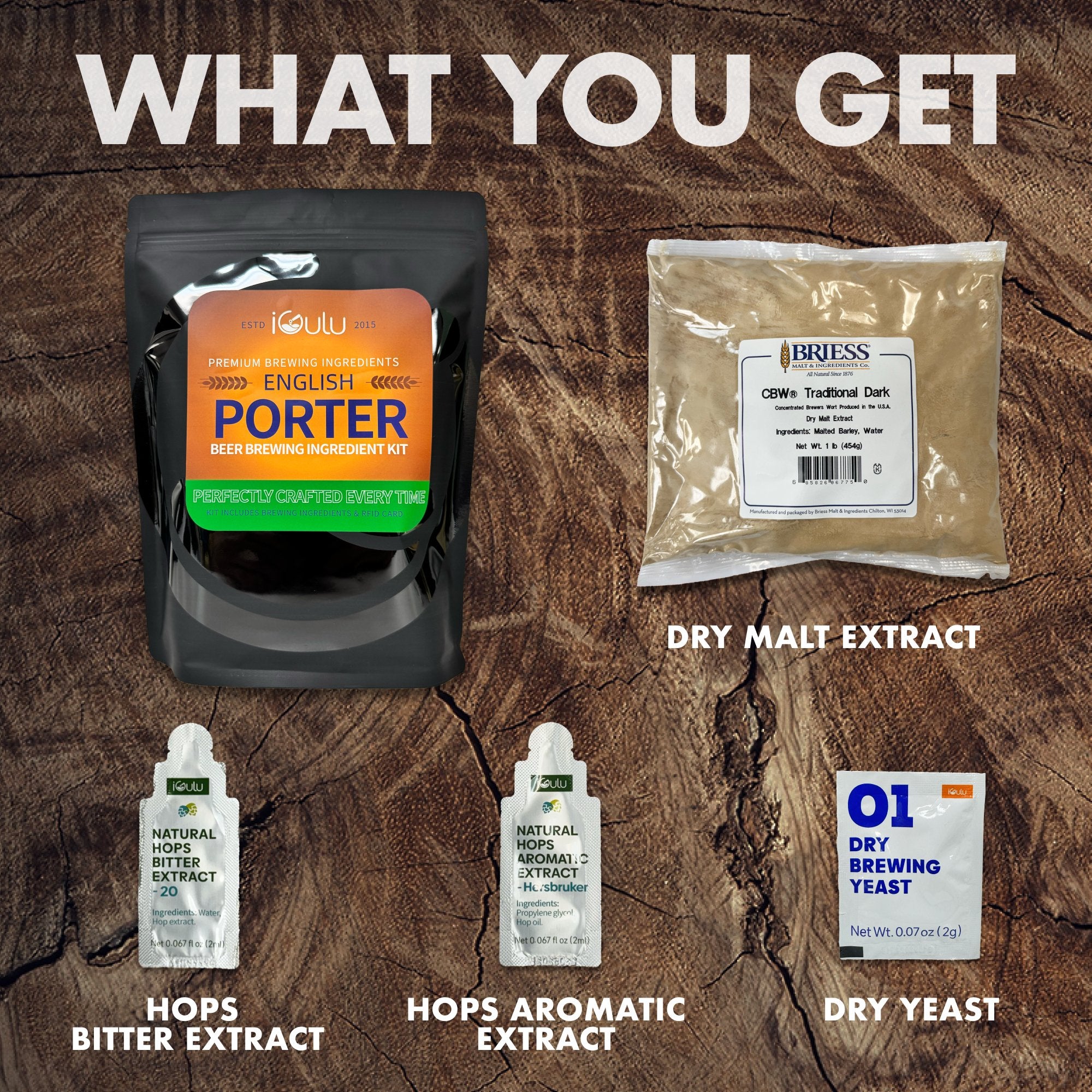 English Porter Beer Brewing Ingredient Kit - iGulu