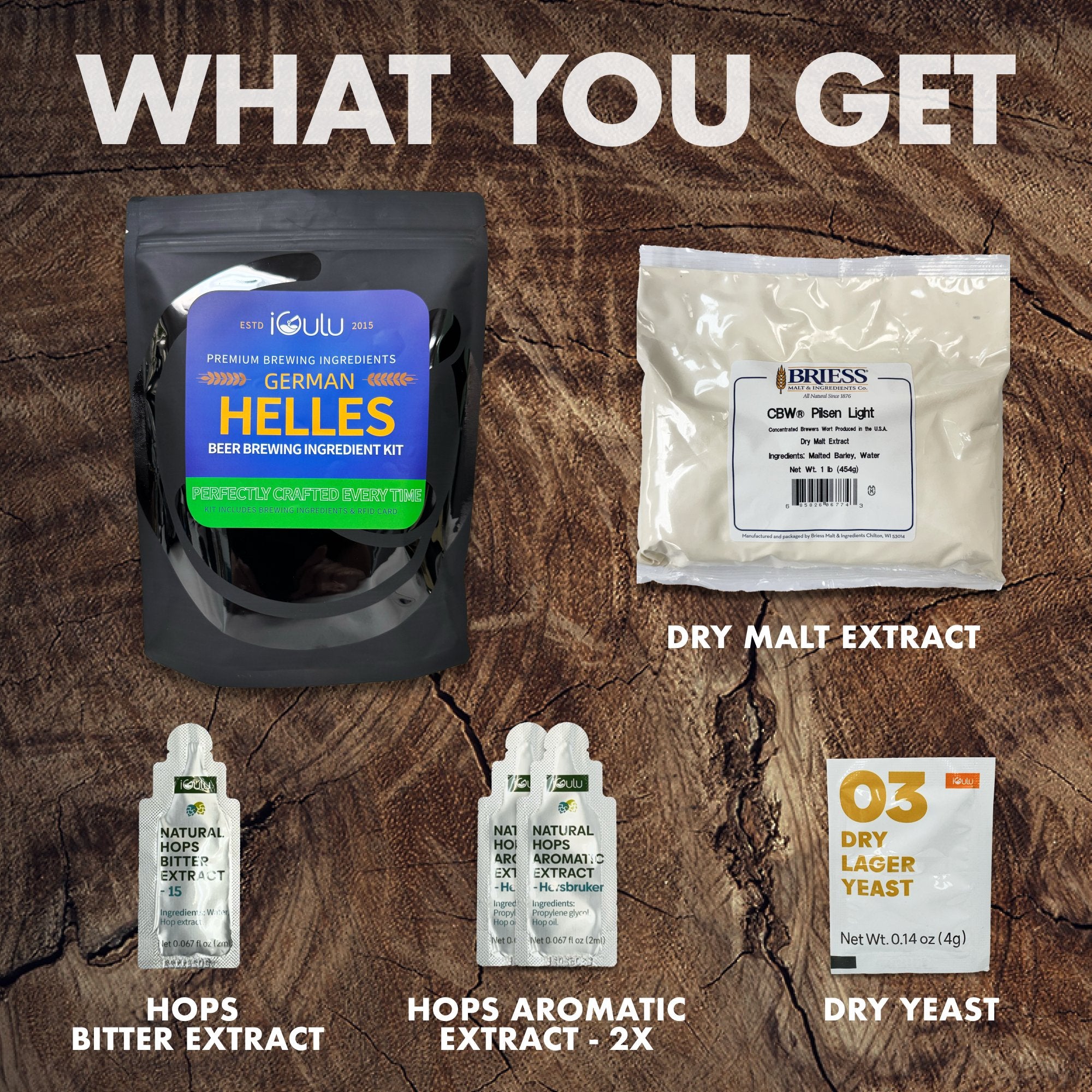 German Helles Beer Brewing Ingredient Kit - iGulu