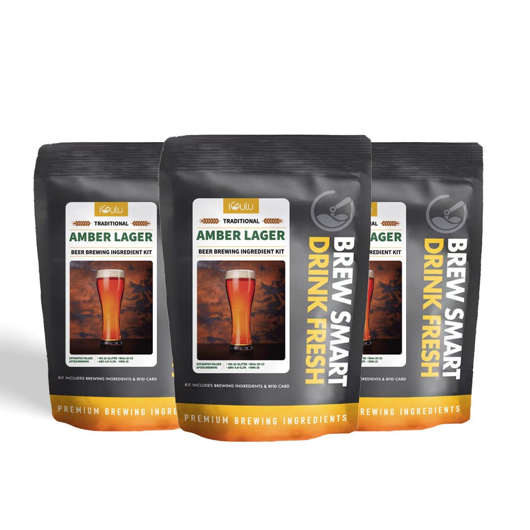 iGulu Amber Lager Beer Brewing Ingredient Kit - iGulu