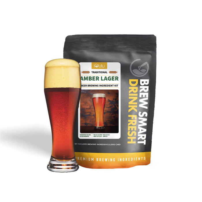 iGulu Amber Lager Beer Brewing Ingredient Kit - iGulu