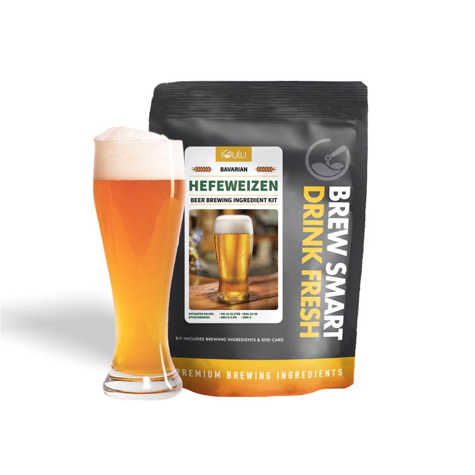 iGulu Bavarian Hefeweizen Wheat Beer Brewing Ingredient Kit