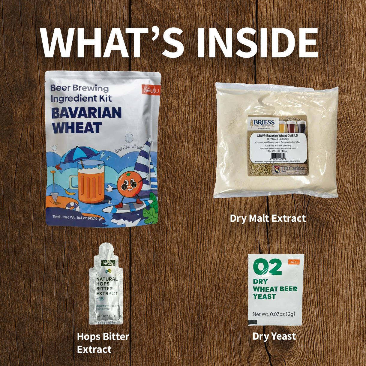 iGulu Bavarian Wheat Beer Brewing Ingredient Kit - iGulu
