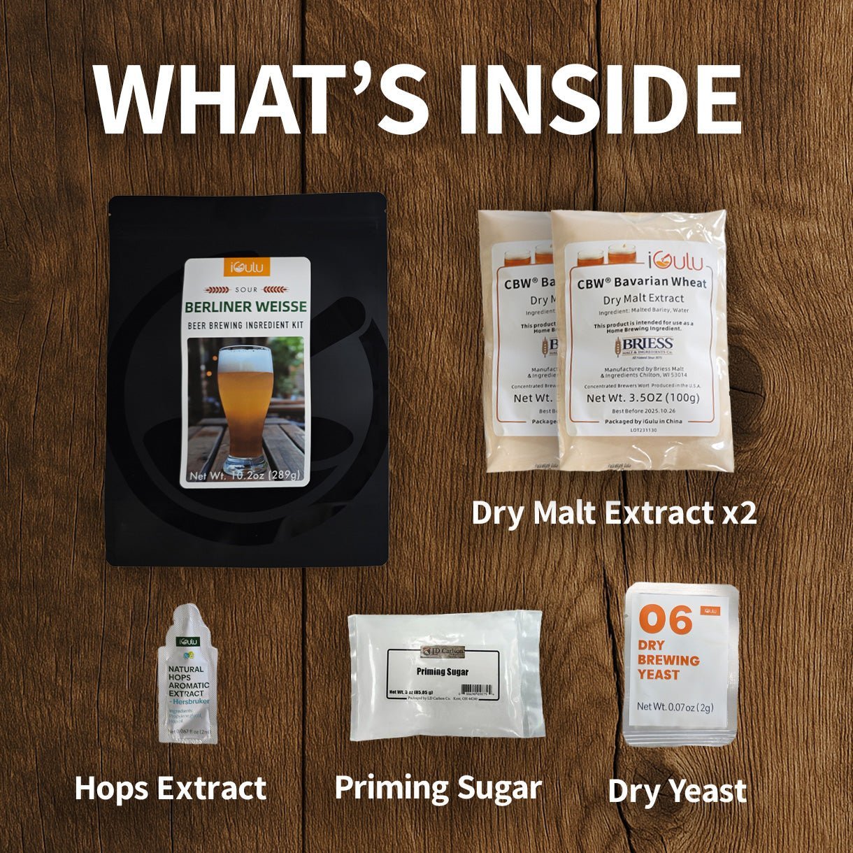 iGulu Berliner Weisse Brewing Ingredient Kit - iGulu