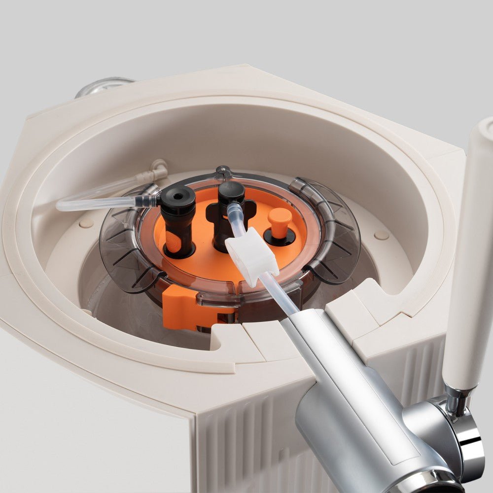the iGulu keg and tube placement inside F1 Brewer