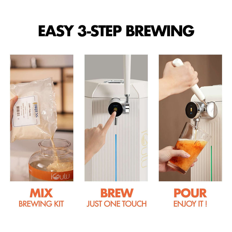 iGulu F1 Cyber Week Flagship Home Brewer Master Bundle easy 3-step brewing mix brew pour