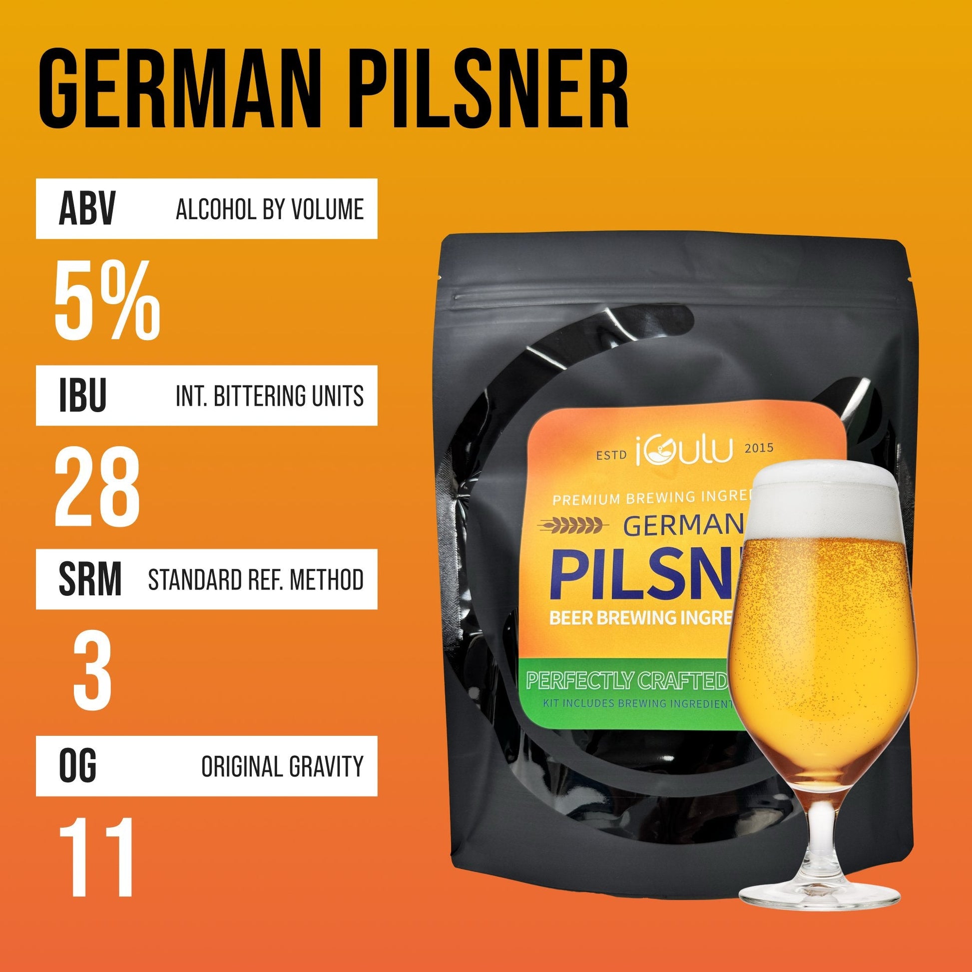 iGulu German Pilsner Beer Brewing Ingredient Kit - iGulu