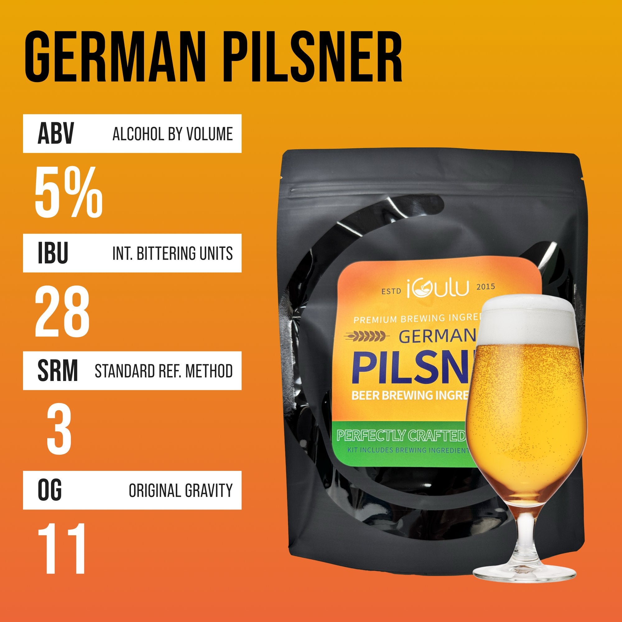 iGulu German Pilsner Beer Brewing Ingredient Kit - iGulu