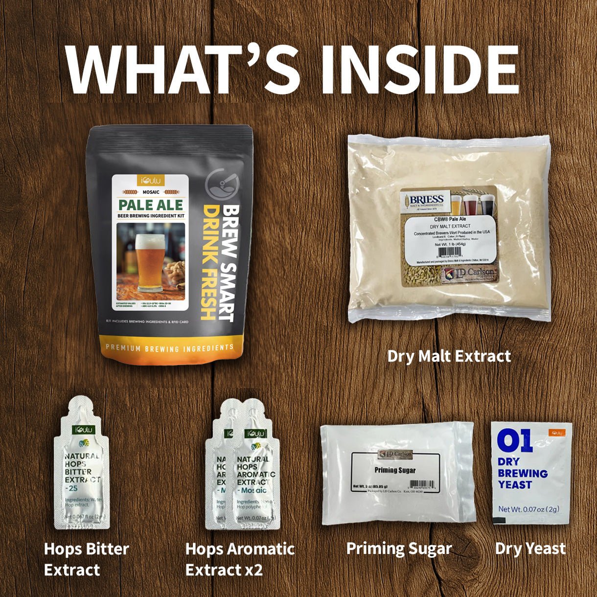 iGulu Pale Ale Beer Brewing Ingredient Kit - iGulu