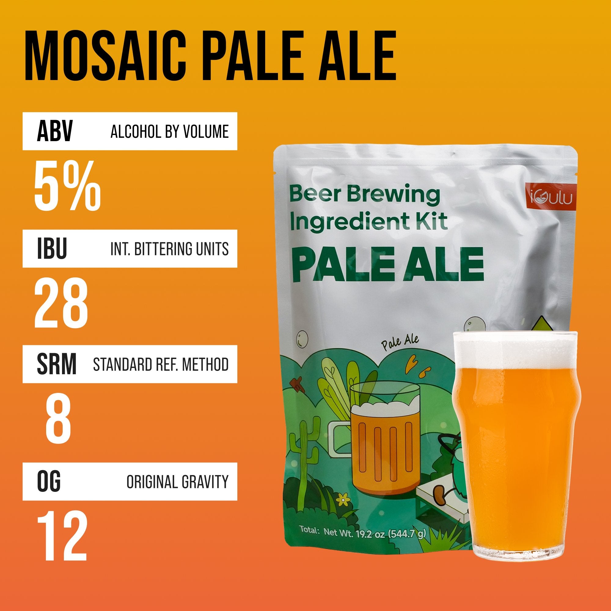 iGulu Pale Ale Beer Brewing Ingredient Kit - iGulu