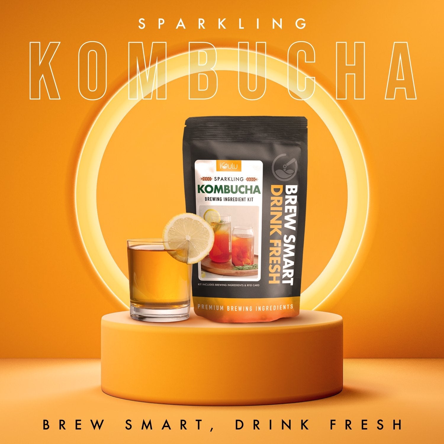 iGulu Sparkling Kombucha Brewing Ingredient Kit - iGulu