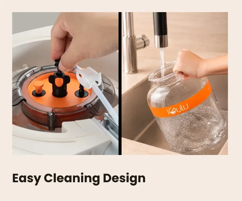 Easy cleaning design for the iGulu F2 brewing system